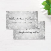 結婚式の引き出物ラベルシルバーウィンターワンダーランド (デスク)