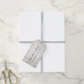結婚式の引き出物ラベルシルバーグリッターライト ギフトタグ (より糸付き)
