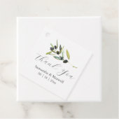 結婚式の引き出物ラベルシンプルオリーブブランチ フェイバータグ (インサイチュ)