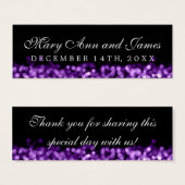 結婚式の引き出物ラベルパープルライト (正面&裏面)