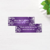 結婚式の引き出物ラベルビクトリアンフローリッシュパープル (デスク)