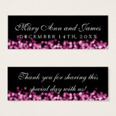 結婚式の引き出物ラベルピンクライト (正面&裏面)