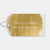 結婚式の引き出物ラベル金ゴールド絵を描ルック ギフトタグ (裏面横)