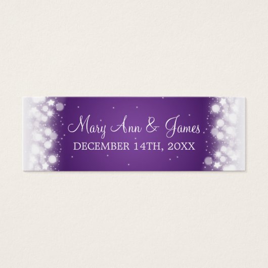 結婚式の引き出物ラベル魔法スパープル (正面)