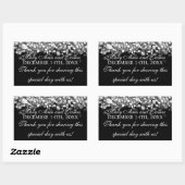 結婚式の引き出物ラベル魔法銀灯 長方形シール (シート)