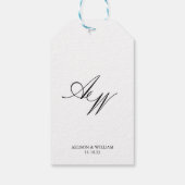 結婚式の引き出物ラベル – ありがとう! ギフトタグ (裏面)