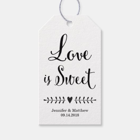 結婚式の引き出物ラベル/クラフト結婚式の引き出物ラベル ギフトタグ (正面)