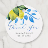 結婚式の引き出物ラベル フェイバータグ (裏面)