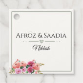 結婚式の引き出物ラベル フェイバータグ (正面)