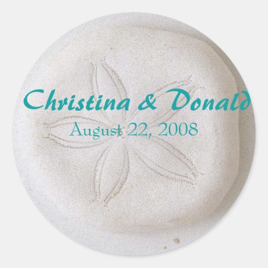 結婚式の引き出物ラベル ラウンドシール (正面)