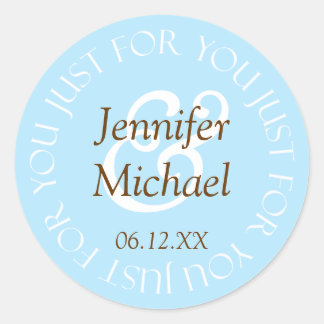 結婚式の引き出物ラベル ラウンドシール