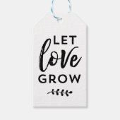 結婚式の引き出物ラベル |愛を育てる ギフトタグ (正面)