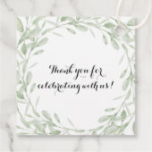 結婚式の引き出物ラベル、植物メッセージカード、愛の成長を許可 フェイバータグ (裏面)