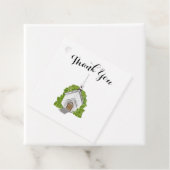 結婚式の引き出物ラベル – 水彩教会 フェイバータグ (インサイチュ)