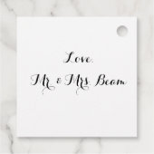 結婚式の引き出物ラベル – 水彩教会 フェイバータグ (裏面)