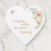 結婚式の引き出物ラベル |赤面バラ フェイバータグ (正面)