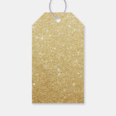 結婚式の引き出物ラベル |金ゴールドモダン孔雀の羽 ギフトタグ (裏面)