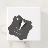 結婚式の引き出物ラベル(Tuxedo Bow Tie) フェイバータグ (インサイチュ)