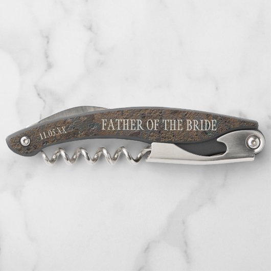 結婚式の引き出物ワインコルクスクリュボトルオープナー ソムリエナイフ (裏面)