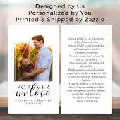 結婚式の引き出物写真記念祈りの言葉カード