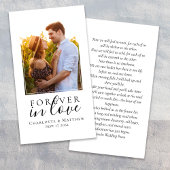 結婚式の引き出物写真記念祈りの言葉カード