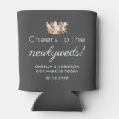 結婚式の引き出物応援ズニューライウェズダークグレー 缶クーラー (裏面)