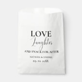 結婚式の引き出物愛の笑い声と後のおやつ フェイバーバッグ (正面)