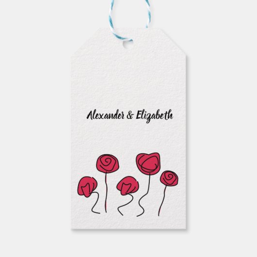 結婚式の引き出物愛来鳥ギフトありがとう ギフトタグ (裏面)