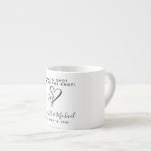 結婚式の引き出物我々は結び目のハート エスプレッソカップ (正面右)