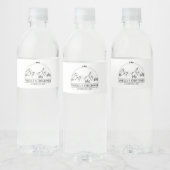 結婚式の引き出物招待カップルパーティー山 ペットボトルラベル (ボトル)