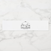 結婚式の引き出物招待カップルパーティー山 ペットボトルラベル (シングルラベル)