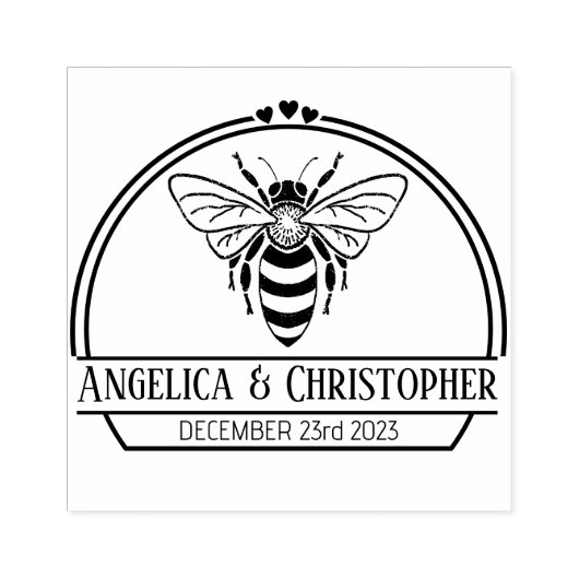 結婚式の引き出物招待カップルパーティー ラバースタンプ (インプリント)