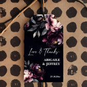 結婚式の引き出物濃いムードパーソナライズされた牡丹 ギフトタグ