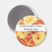 結婚式の引き出物磁石テンプレート マグネット (正面/裏面)