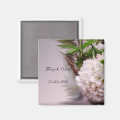 結婚式の引き出物磁石 マグネット (正面/裏面)