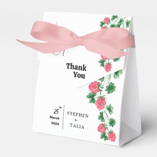 結婚式の引き出物箱 フェイバーボックス (正面サイド)