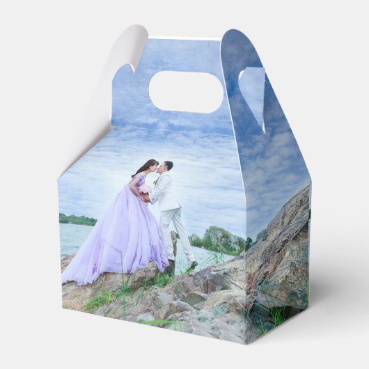 結婚式の引き出物箱 フェイバーボックス (裏面サイド)