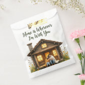 結婚式の引き出物素朴バッグ フェイバーバッグ (封をした状態)