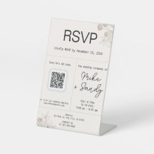 結婚式の引き出物表記号、QRコードRSVP記号