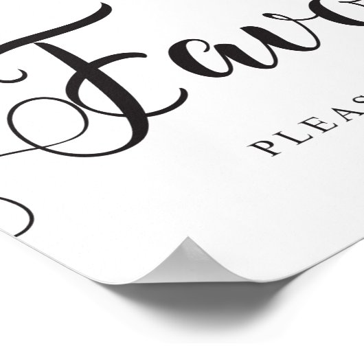 結婚式の引き出物記号ゲストへの贈答品 ポスター (角)