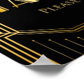 結婚式の引き出物記号 | Gatsbyアールデコ ポスター (角)