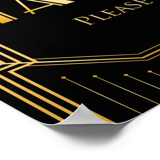 結婚式の引き出物記号 | Gatsbyアールデコ ポスター (角)