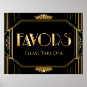 結婚式の引き出物記号 | Gatsbyアールデコ ポスター (正面)