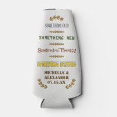 結婚式の引き出物醸造パーソナライズされたビール5 ボトルクーラー (正面)