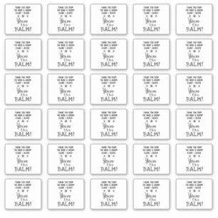 結婚式の引き出物  あなたは可愛いバームカスタムリップ シール