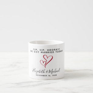 結婚式の引き出物 シップ シップ フレー Red Hearts エスプレッソカップ