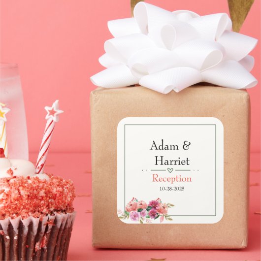 結婚式の引き出物 スクエアシール (パーティー)