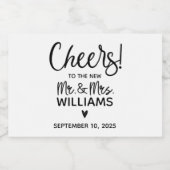 結婚式の引き出物 スパークリングワインラベル (シングルラベル)