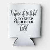 結婚式の引き出物，ビール料理，ブライダルパーティギフト 缶クーラー (正面)