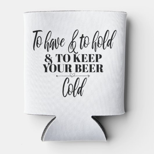 結婚式の引き出物，ビール料理，ブライダルパーティギフト 缶クーラー (正面)